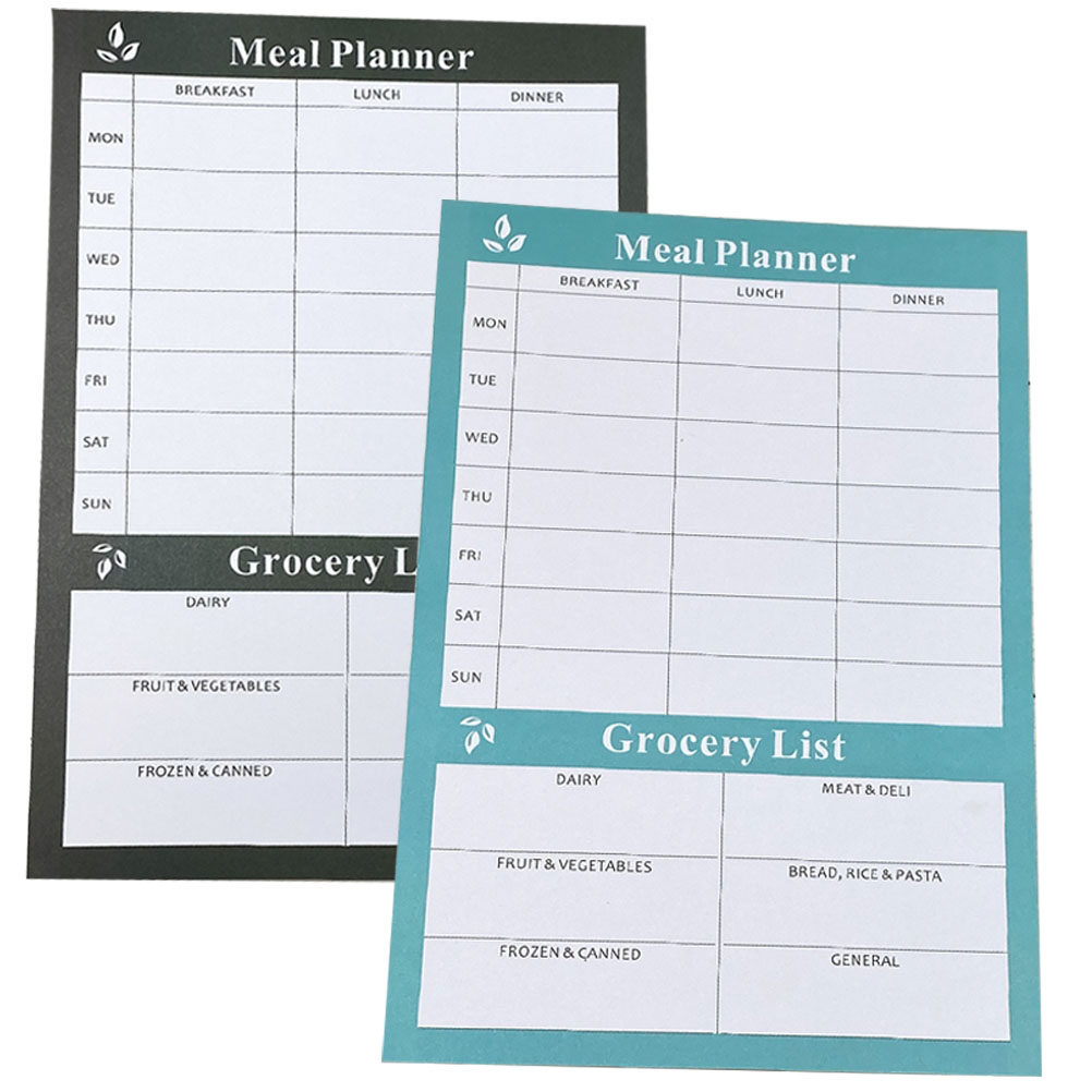 Meal Prep Diet - 2Pcs Buku Catatan Perencanaan Diet, Perencana