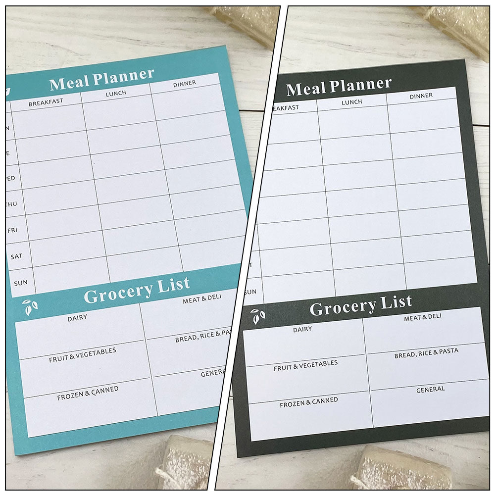 Meal Prep Diet - 2Pcs Buku Catatan Perencana Makanan Mingguan