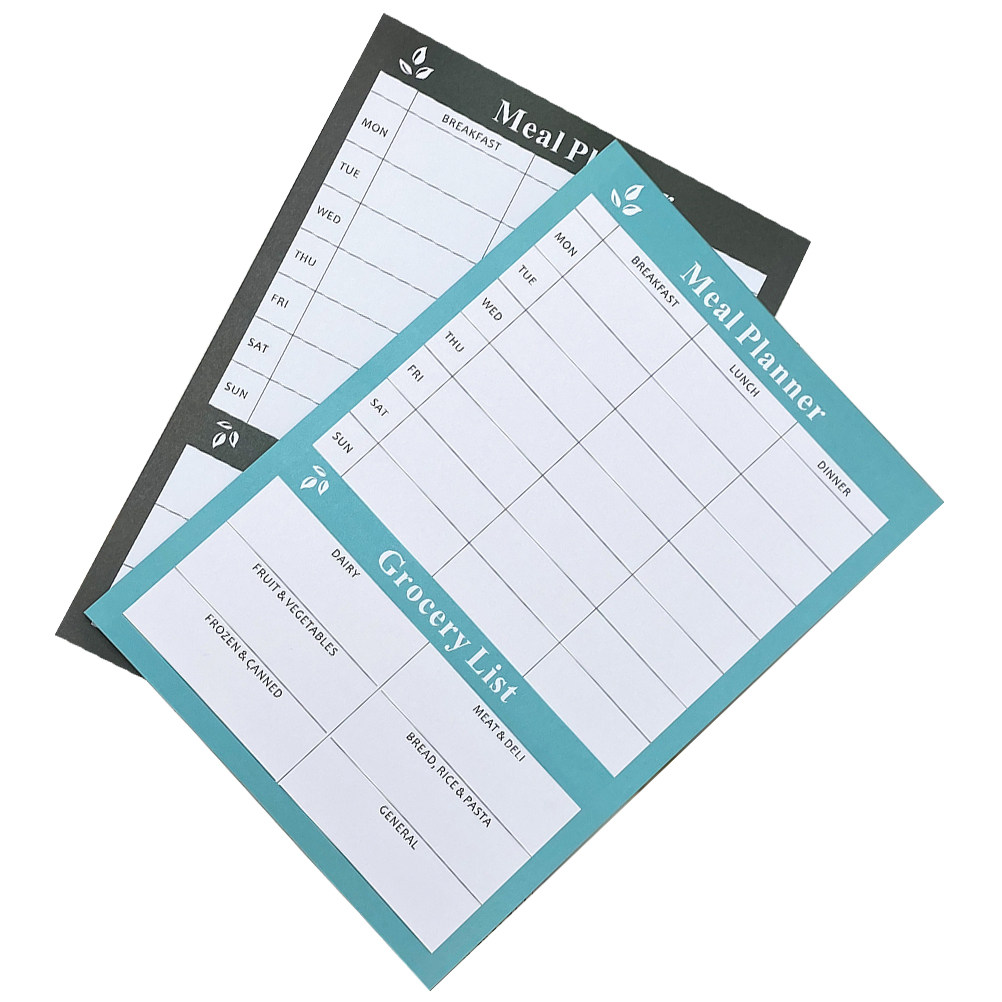 Meal Prep Diet - 2Pcs Buku Catatan Perencana Makanan Mingguan