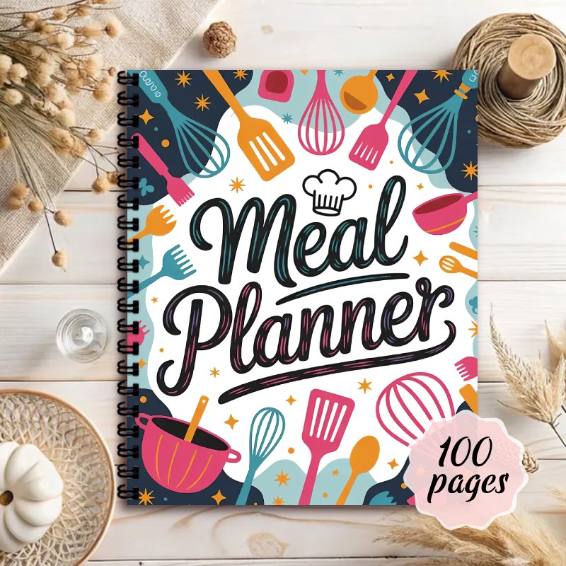 Meal Plan Notepad - Buku Catatan Perencana Makanan, Buku Harian