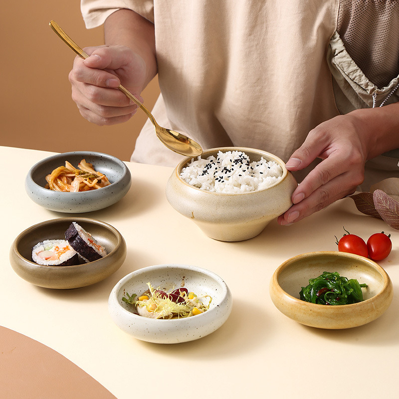 Sauce Dipping Cup - Hidangan Ringan Keramik Retro Jepang Hidangan