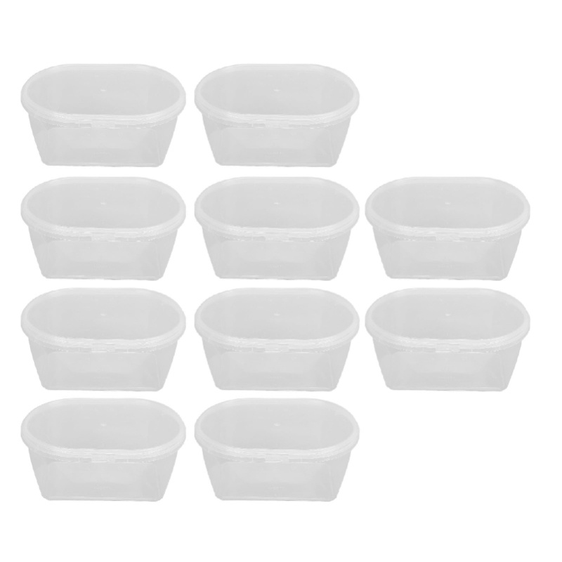 Meal Prep No Microwave - 10 Buah Kotak Penyimpanan dengan Tutup