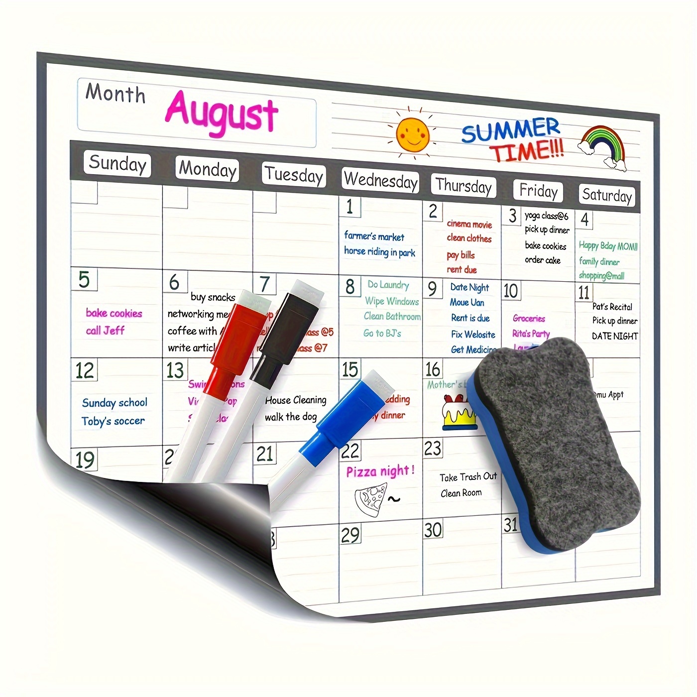 Perencana kalender kulkas magn - Meal Plan Notepad ulasan dan harga