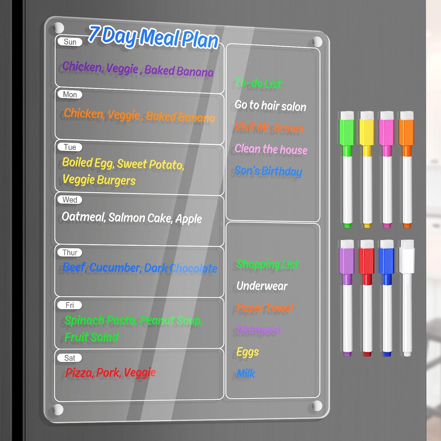 Papan Perencana Makan Mingguan - Meal Plan Notepad ulasan dan harga