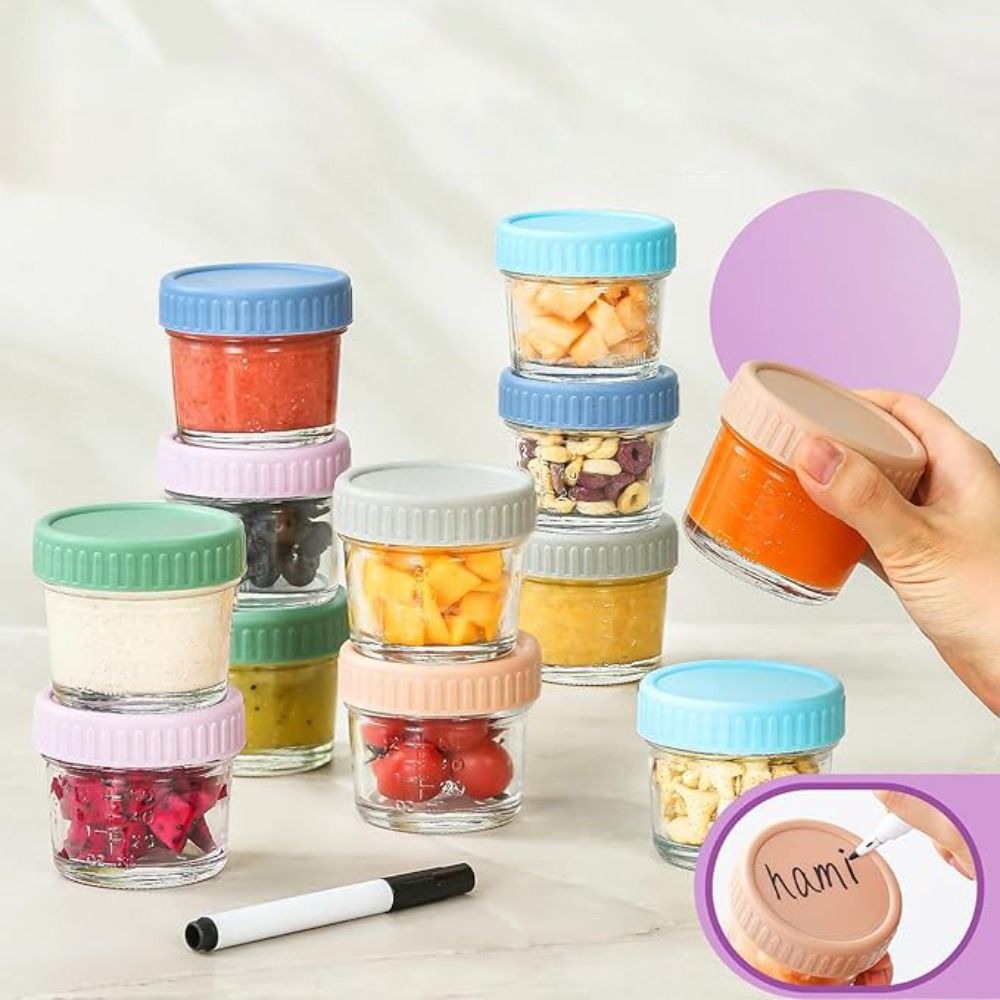 6 Buah Stoples Kaca Mason Jar  - Salad Container Jar ulasan dan harga
