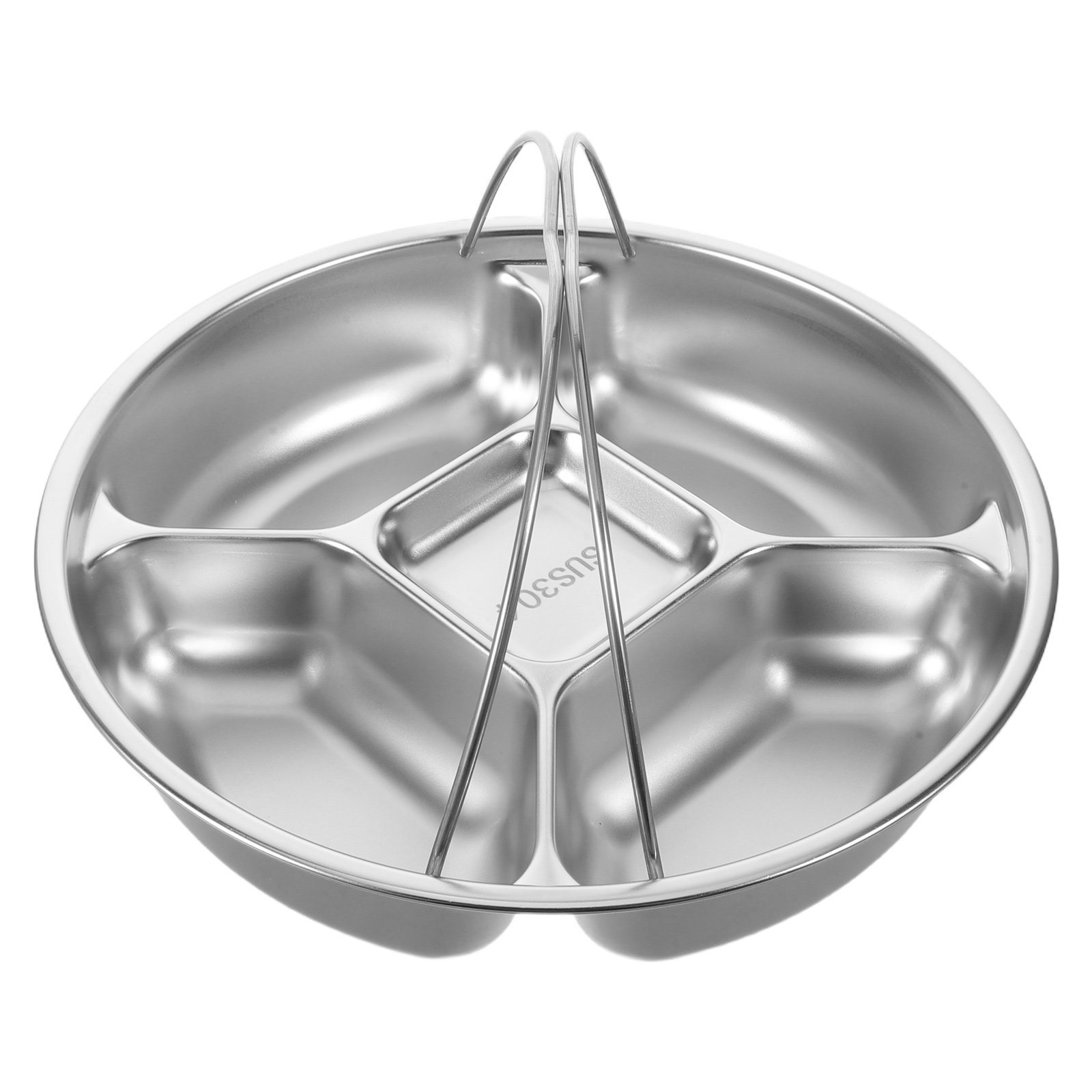 Piring Kontrol Porsi Stainless - Meal Prep Diet ulasan dan harga