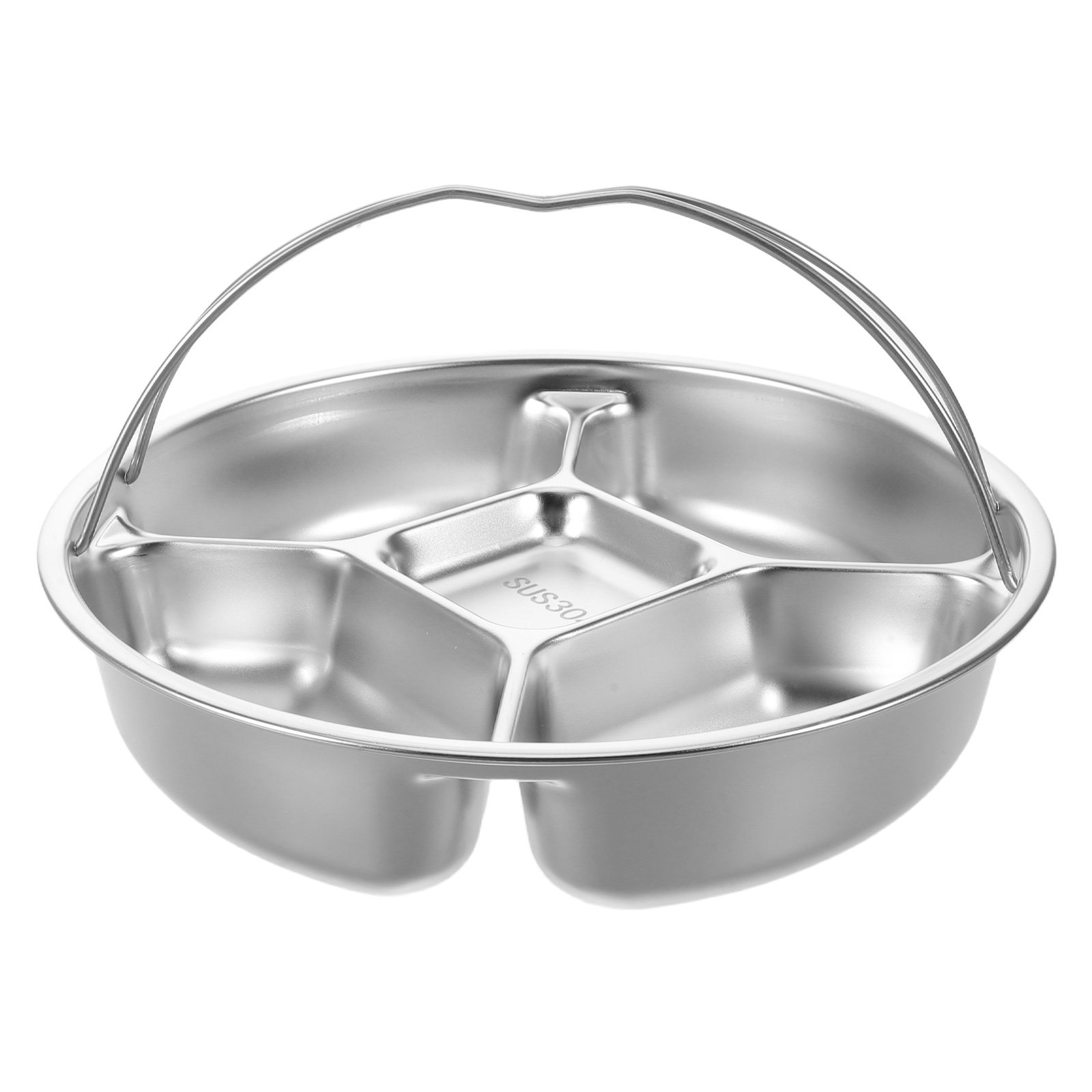 Piring Kontrol Porsi Stainless - Meal Prep Diet ulasan dan harga