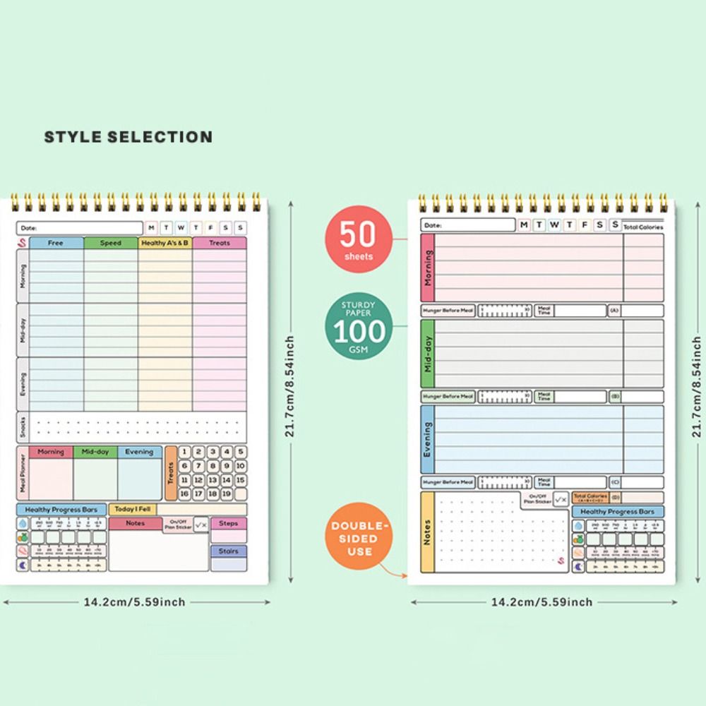 Buku Catatan Perencana Kalori  - Meal Plan Notepad ulasan dan harga