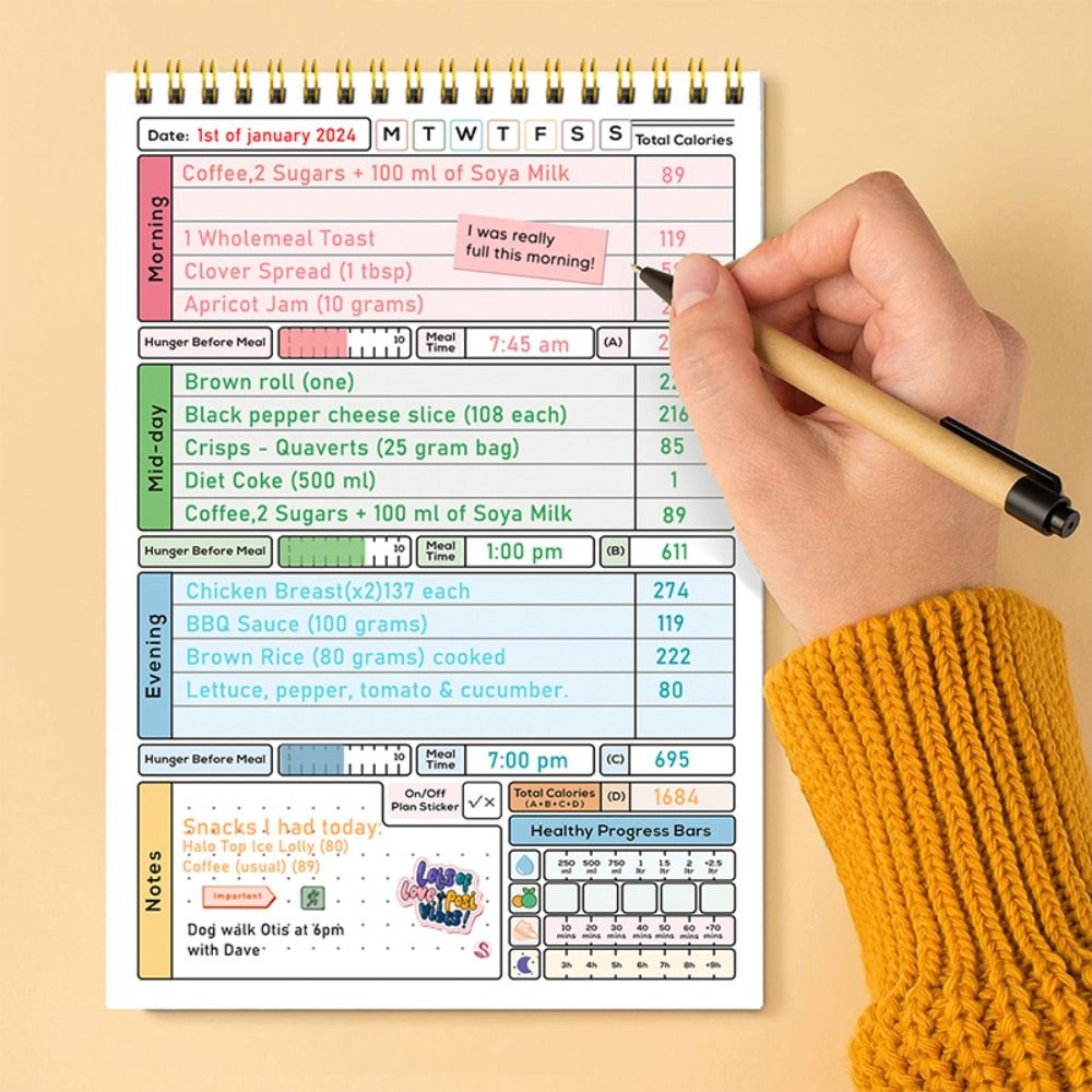 Buku Catatan Perencana Kalori  - Meal Plan Notepad ulasan dan harga