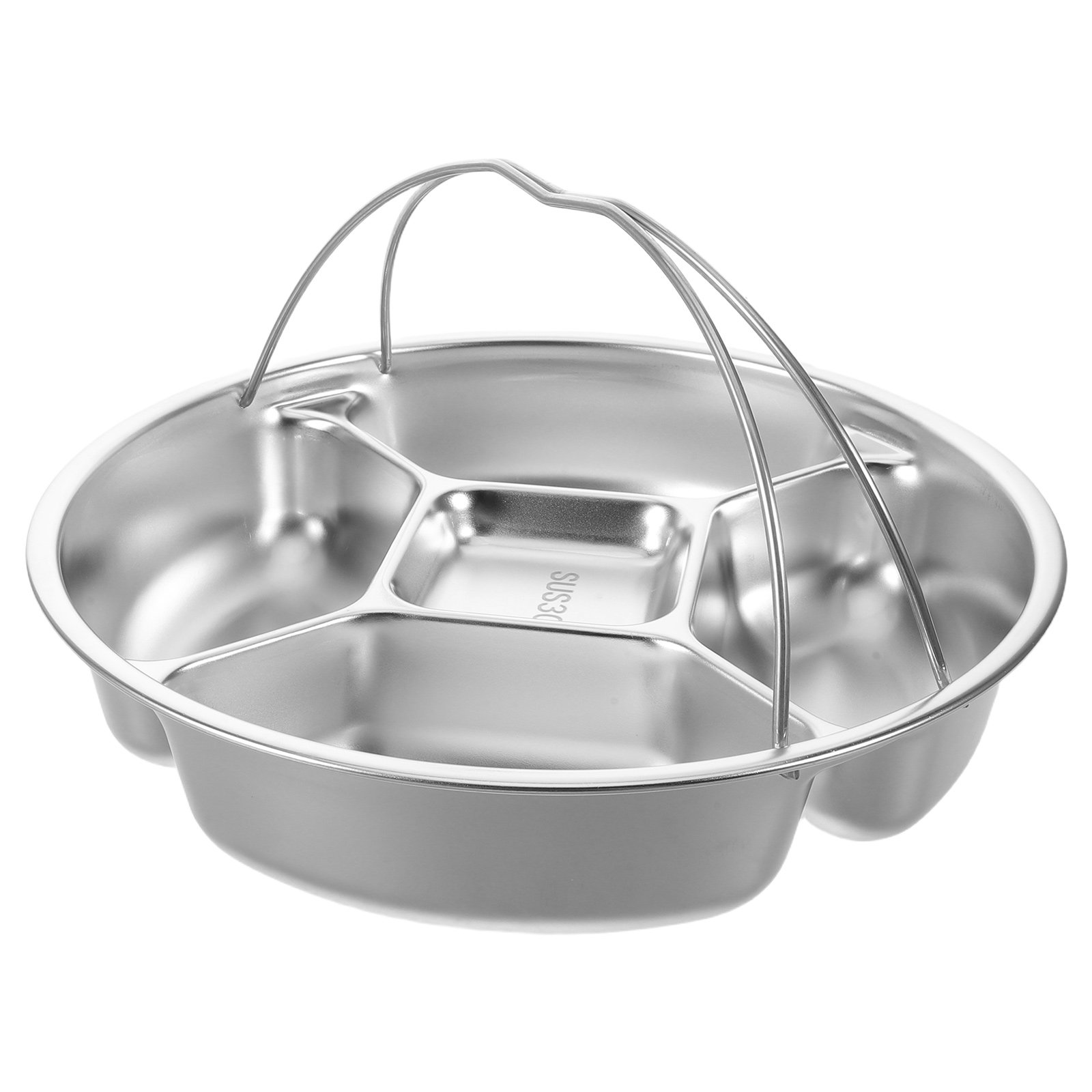 Piring Kontrol Porsi 5 Kompart - Meal Prep Diet ulasan dan harga