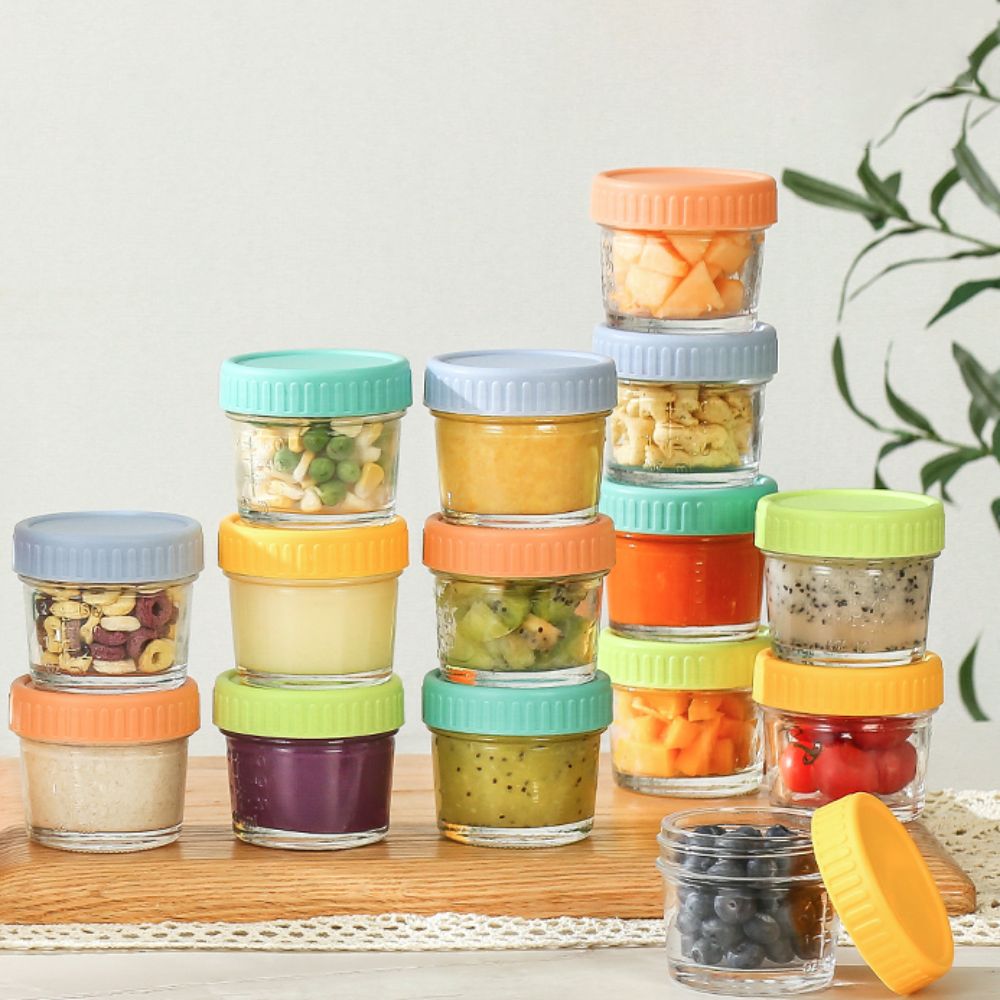 6 Buah Toples Makanan Bayi Kac - Salad Container Jar ulasan dan harga