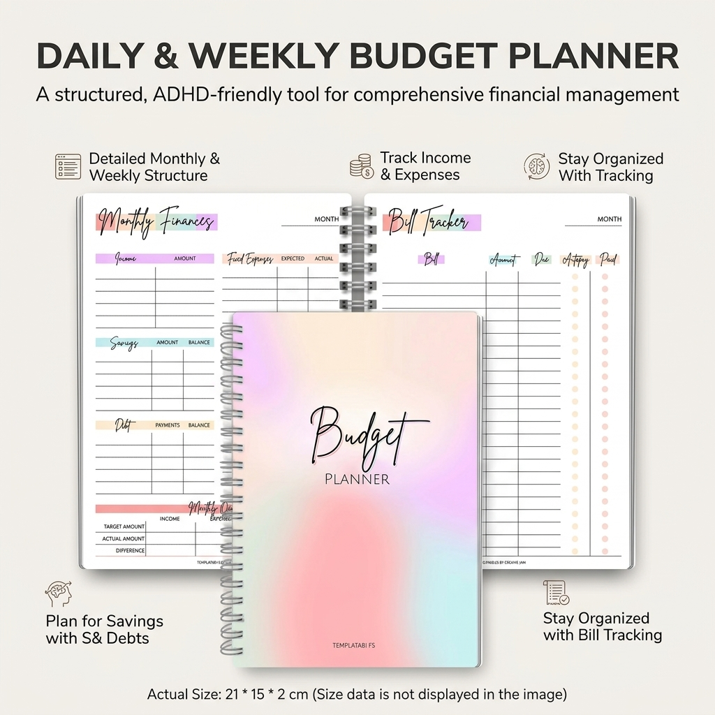 Buku Catatan Penghasilan dan P - Meal Plan Notepad ulasan dan harga
