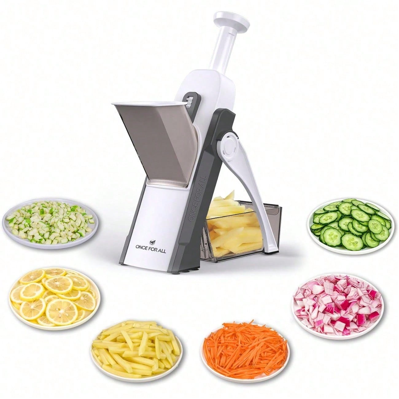 Pemotong Mandolin Aman 5 in 1, - Meal Prep With Potatoes ulasan dan harga