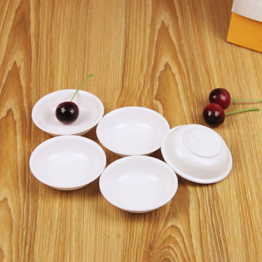 5 Buah Plastik Putih Piring Sa - Sauce Dipping Cup ulasan dan harga