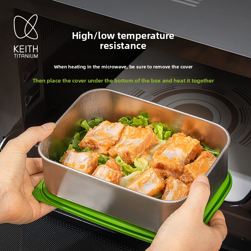 800ml Kotak Makan Titanium Mur - Meal Prep No Microwave ulasan dan harga