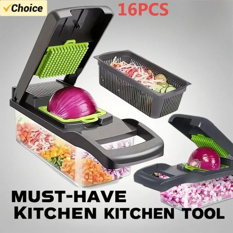 16pcs Alat Pemotong Serbaguna  - Meal Prep With Potatoes ulasan dan harga