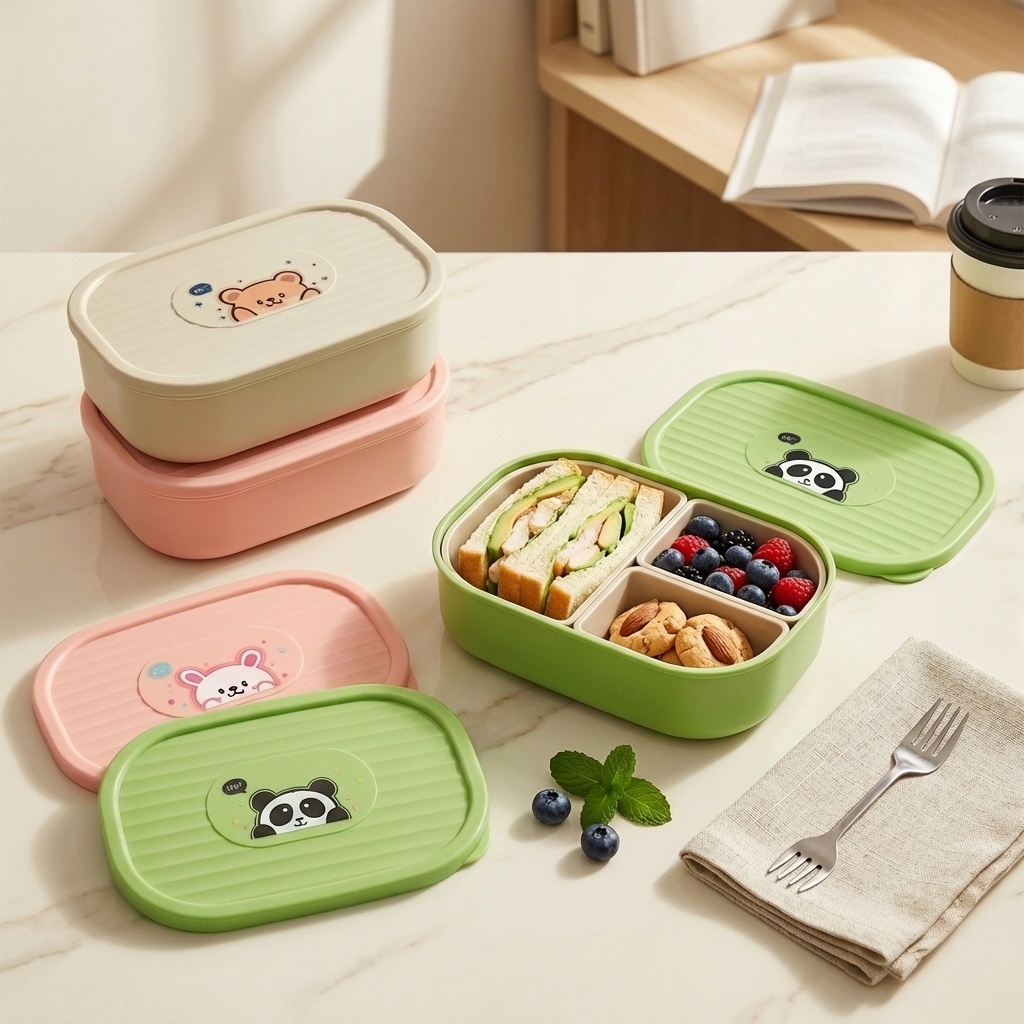 Kotak Makan Plastik Lucu Berse - Salad Container Jar ulasan dan harga