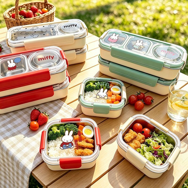 Kotak Makan Miffy yang Lucu, T - Meal Prep No Microwave ulasan dan harga