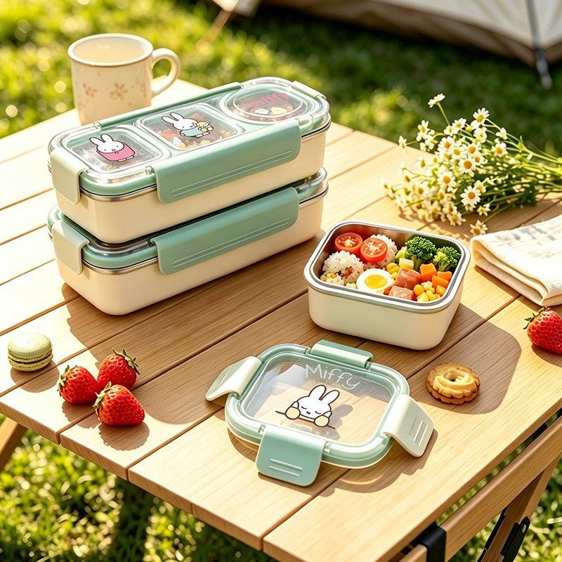 Kotak Makan Miffy yang Lucu, T - Meal Prep No Microwave ulasan dan harga